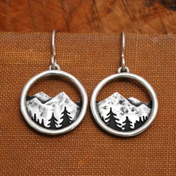 The Mountains Are Calling Earrings - Picture 1 of 5